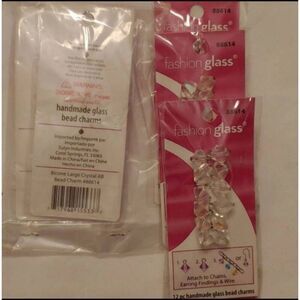 5 pkgs Fashion glass bicone large crystal AB bead charm